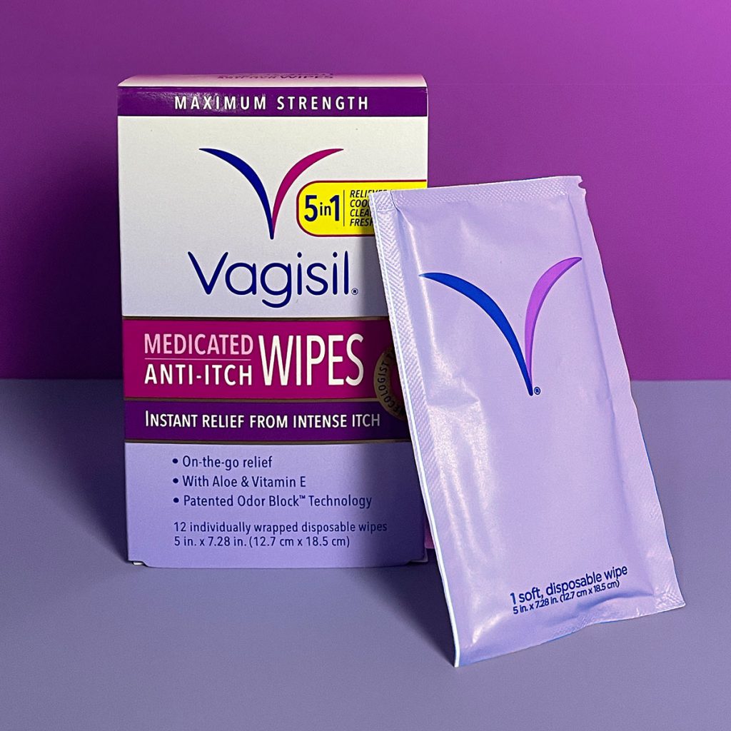 Vagisil AntiItch Medicated Feminine Intimate Wipes for Women, Maximum Strength, Gynecologist