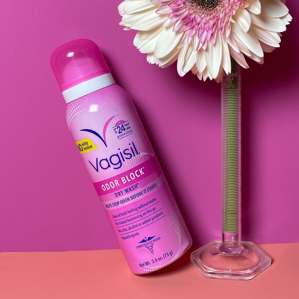 Vagisil Odor Block Feminine Dry Wash Deodorant Spray for Women