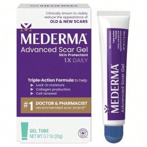 Mederma Advanced Scar Gel, Treats Old And New Scars, Reduces The Appearance Of Scars From Acne, Stitches, Burns And More, 0_70oz (20g)